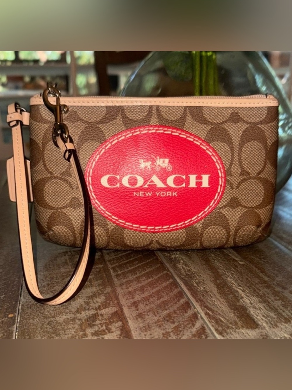 NWOT Coach Signature Coach Logo Wristlet
